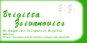 brigitta zsivanovics business card